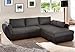 Produktbild expendio Ecksofa Couch Tifon 272x200cm, schwarz, Bettfunktion Polsterecke Schlafsofa Sofa
