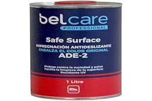 BELCARE - ADE-2 Líquido Antideslizante para Suelo, Pavimento Interior y Exterior, para Piedra Natural, potencia el color 1 L