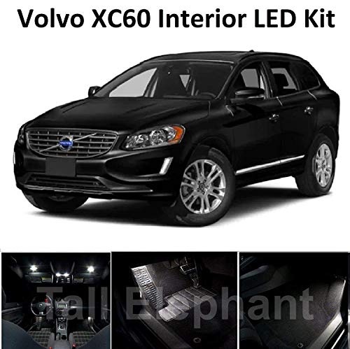 XC60 - Juego de luces LED para interior completo 2014-2018, diseño de elefante alto, color blanco