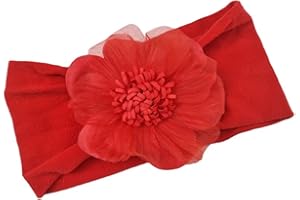 YANGZERANG Baby Nylon Headbands Elastics Headwrap for Baby Girls Baby Flower Headband Soft Hairbands Newborn Infant Toddlers Kids