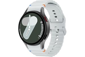 SimpleThings No Gap Sport Correa de silicona para Samsung Galaxy Watch 7/6/5/4 (gris)