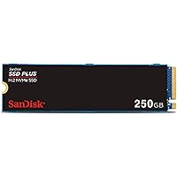 SanDisk SSD PLUS M.2 NVMe SSD 250 GB (M.2 2280, PCIe Gen 3.0, einfache Installation, Western Digital Dashboard, 3 Jahre Garan