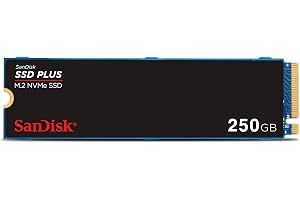 SanDisk SSD Plus M.2 2280 PCIe Gen3 NVMe SSD med läshastighet på upp till 3 200 MB/s