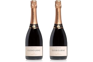 Gusbourne Estate Brut Rose Vintage English Sparkling Wine 75cl in Gift Box - Pack of 2