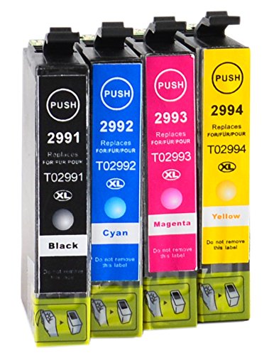 4 Druckerpatronen kompatibel für Epson T2991-94 29XL black cyan magenta yellow - 2
