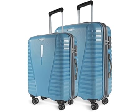 Aristocrat Medium Polypropylene(Pp) Air Pro Set of 2 Hard Carry-On Luggage(66+76Cm)|&Large Check-in Lightweight Luggage with Strong 4 Spinner Wheels,S