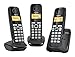 Price comparison product image Gigaset A220A Digital Cordless Telephone with Answering Machine, Trio DECT - Black