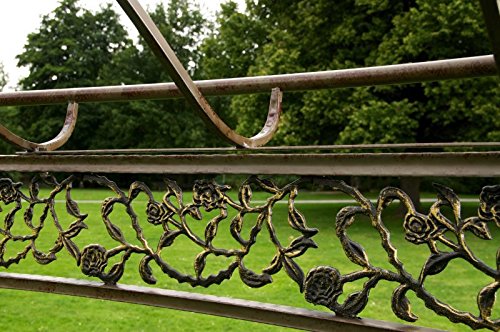 CLP runder LUXUS Pavillon ROMANTIK, aus stabilem Eisen Vierkantprofilen, Ø 5 Meter, Höhe 4,45 Meter bronze - 7