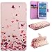 Produktbild Nancen Samsung Galaxy S3 I9300 I9305 / S3 Neo I939i (4,8 Zoll) Handyhülle, Bunt Nette Romantische Muster Flip Etui Case Cover Lederhülle PU leder Folio Bookstyle Schutzhülle mit Standfunktion, Brieftasche und Karte Tasche [Rosa Herzen]