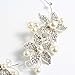 Wuiyepo Bridal Bridesmaid Wedding Pearl Diamante Butterfly Love Flower Headband Tiara