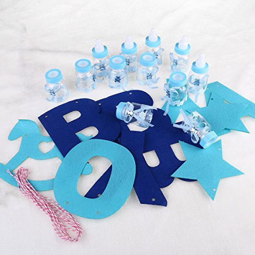NUOLUX Baby Feeder Style Candy Flasche mit Buchstaben BABY Girlande Banner für Party Favors Dekorationen| - 8