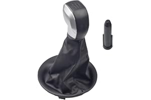 Kakulkomen Manueller 5-Gang-Schaltknauf Faltenbalg Abdeckung Schalthebel Griff Stick für Citroen Berlingo II Peugeot Partner 2008-on(C-5Speed und Kofferraum)