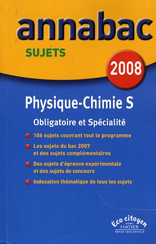 couverture de : Annabac Physique-Chimie S