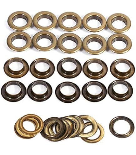 100 Occhielli In Ottone Con Rondelle - Passacavi 4mm Per Fai Da Te E Riparazioni - Foto 12