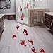 Price comparison product image Gaddrt 4Pcs Bloody Footprints Floor Clings, Halloween Vampire Zombie Party Decor Decals Stickers