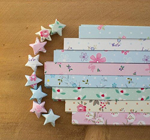 funcoo 400 Blatt Lovely süßem Stern Faltblätter Lucky Wish Star Origami Papier Style-2
