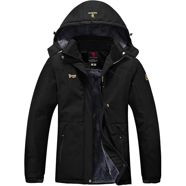 donhobo Damesjas, fleecejack, winterjas, waterdicht, ademend, verdikt, warm, winddicht, softshelljas, outdoor functionele jas met afneembare capuchon, zwart, XS