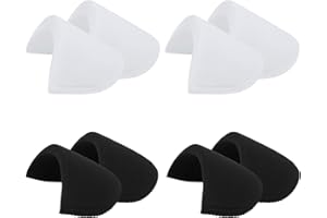 LHYBTM 4 Pares de Hombreras de Esponja de Coser de Espuma para Coser Ropas de Hombro Mejoradores de Esponja para Trajes de Blazer Vestido para el Hombro