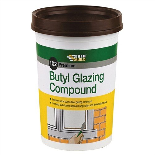Everbuild BUTGCB2KG Butyl Fensterkitt 102, 2 kg, Braun