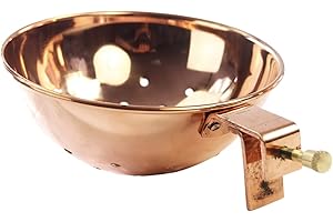‎COPPER GARDEN Copper Garden Sieb aus blankem Kupfer I Siebeinsatz für Feuerzangenbowle I Sieb zum Einhängen 17 cm Durchmesser I universell passend für Töpfe & Kessel I Zuckerhuthalter für Feuerzangenbowle