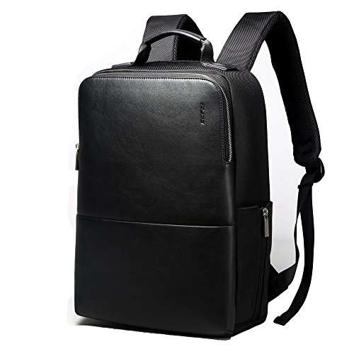 BOPAI Mochila de Cuero para Hombres Mochila de 15