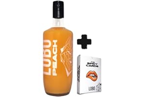 LOBO SOY COMO QUIERO SER Ser Lobo - Tequila de Melocotón I Crema de Melocotón con Tequila I Licor crema con carácter libre, salvaje y arriesgado I 15% I 0,7 L (Edición Spicy Cards, Melocotón)