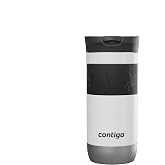 Contigo Byron SNAPSEAL Thermal Cup, Stainless Steel, 7 h Hot, 470 ml | SNAPSEAL 100% NO LEAKS, THERMALOCK 7h Hot &amp; 12H Cold,