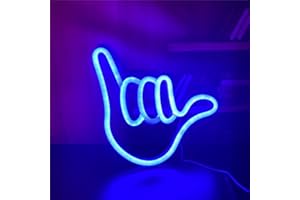 Nordstylee Luci al neon a forma di mano a LED a forma di mano da appendere a luci al neon decorative da appendere per la casa, la camera da letto, il ristorante, la festa di compleanno di Natale
