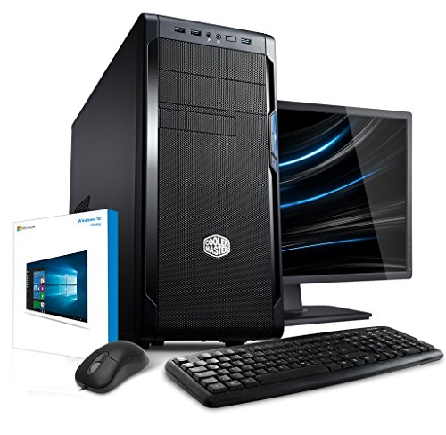 Premium PC Bundle mit TFT [184199] Intel G4500 2x3.5GHz, 8GB DDR4, 1TB HDD, Intel HD 530 Grafik, ASUS, USB3, DVD, CR, Sound, WLAN, Maus, Tastatur, Win10