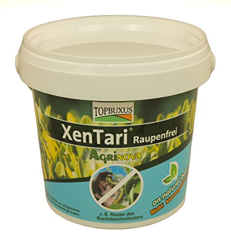 TOPUXUS XenTari, gegen Buchsbaumzünsler. Profi Dosierung, Bio profi Produkt. Stoppt Raupen Schäden im Buchsbaum, mach es wie der Züchter! ( incl. Ned gebruiksaanwijzing )