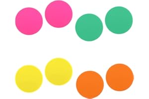 YOLEV Neon Button Earrings Acrylic Round Stud Earrings Lightweigh Candy Color Geometric Earrings for Women Girls Jewelry Gift 80s Party Costume Accessory