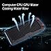 Produktbild TOPmountain Wasserkühlung Heizkörper Computer CPU Gpu Kühlkörper Wasserablauf 10 Rohrgewinde Mund (Weiß) -240Mm