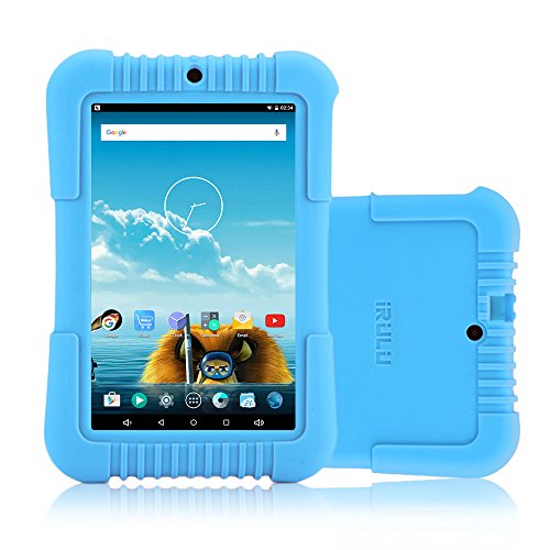 spécifications iRULU- tablette tactile pour enfants 7 Pouces, Quad Core, 800*1280 IPS écran HD,Android 5.1,double caméra, RAM 1GB ROM 16GB (Nouveau modèle, avec étui silicone bleu)