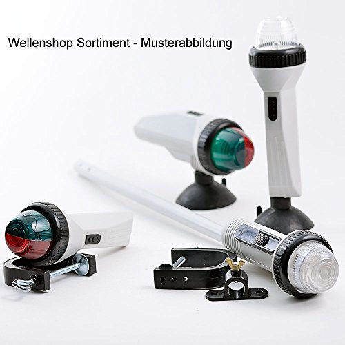 LED Navigationslicht Positionslicht mit Mast & Batteriebetrieb - 6