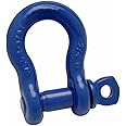 Noryb Heavy Duty Bow Shackle with Screw Pins Towing Lifting 4x4 Offroad Recovery (5/8 (3.25T))