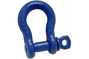 Noryb Heavy Duty Bow Shackle with Screw Pins Towing Lifting 4x4 Offroad Recovery (3/4 (4.75T))