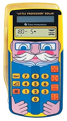 Texas Instruments LPROFSOLAR Little Professor Calculatrice solaire d'apprentissage