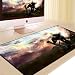 Produktbild DS-L mousepad große verlängerung, dick und süße anime - spiele office keyboard tafel matte,hellgrau schwerter 90 * 40 cm,900x400mm,3