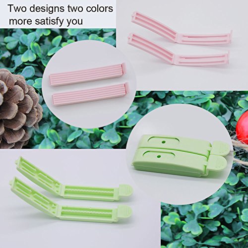 Microplane Zitrone Zester Küche Reibe für Knoblauch mit Plastikbeutel Clips für Taschen 4pcs (schwarz) - 3