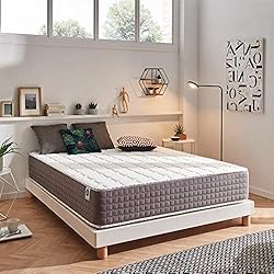 NATURALEX Extra Fresh Matelas en Mousse à mémoire de Forme 135 x 200cm Profondeur 30 cm - Microcapsules de Refroidissement Gel Fresh + HR Blue Latex® Core - Certifié Oeko-Tex®