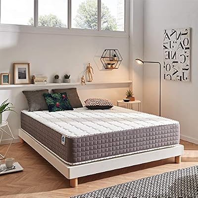 NATURALEX Extra Fresh Matelas en Mousse à mémoire de Forme 160 x 200cm Profondeur 30 cm - Microcapsules de Refroidissement Gel Fresh + HR Blue Latex® Core - Certifié Oeko-Tex®