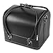 TRIXES Black Cosmetics Multi Compartment Case Bag