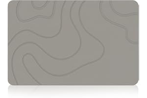 WOKICOR Antypoślizgowa mata łazienkowa, mata prysznicowa, bardzo chłonny dywanik łazienkowy 40 x 60 cm, szybkoschnący, pralny, idealny do prysznica, wanny, WC - nowoczesny design dla bezpieczeństwa i