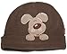Baby Chocolate Brown Dog Character Soft Fleece Lined Hat by Jiglz 50cm