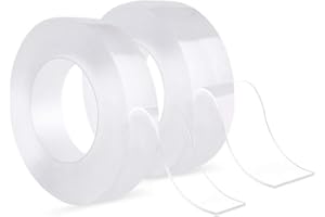 CHUER Sigillante Autoadesivo, Nastro Sigillante Impermeabile Antimuffa Nastro di Tenuta Flessibile per Bagno, Cucina, Lavello, Parete, Vasca Igienica Sigillante Decorativo (5m * 30mm + 5m * 50mm)