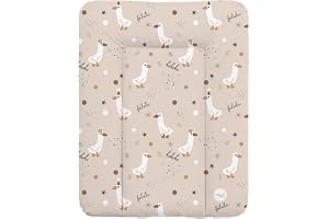 CEBA BABY mjuk skötmatta 50 x 70 cm – skötmatta för fasta dokument, Basic, OEKO-TEX® Standard 100 (Crazy Ducks)