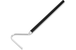 ZEYIYER 40 Inch Snake Hook, Stainless Steel Extensible Grappling Hook, Pick-Up Handling Tool, Pet Snake Accessories, Pool Skimmer Basket Hook