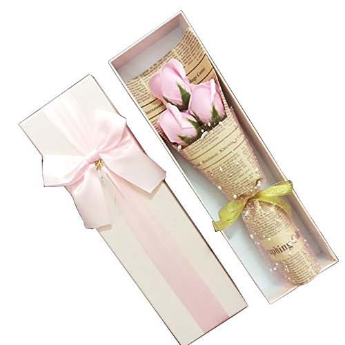 Popular and Classic Bathing Soap Flowers for Womens or Girls Pink