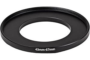 FIRSTING 43mm to 67mm Step-Up Ring Filter adapter (43mm-67mm) Camera Filter Ring for 67mm UV ND CPL Filter (MPIXO)