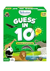 Skillmatics Card Game : Guess in 10 Animal Kingdom | Gifts for Ages 6 and Up | Super Fun for Travel & Family Game Night